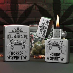 Rolling Up Some Horror Lighter, Personalized Gifts For Smoking Lovers 05qhti080925-Homacus