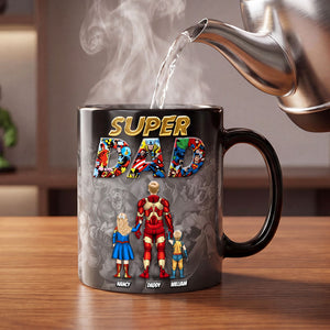 Dad And Kids Magic Ceramic Coffee Mug - Personalized Gifts For Dad 04ohti050526-Homacus