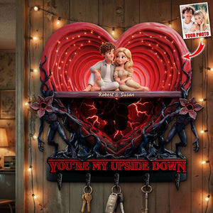 Horror World Couple Acrylic Key Hanger - Custom Photo Gifts For Couple Key Hanger 04PATI240126-Homacus