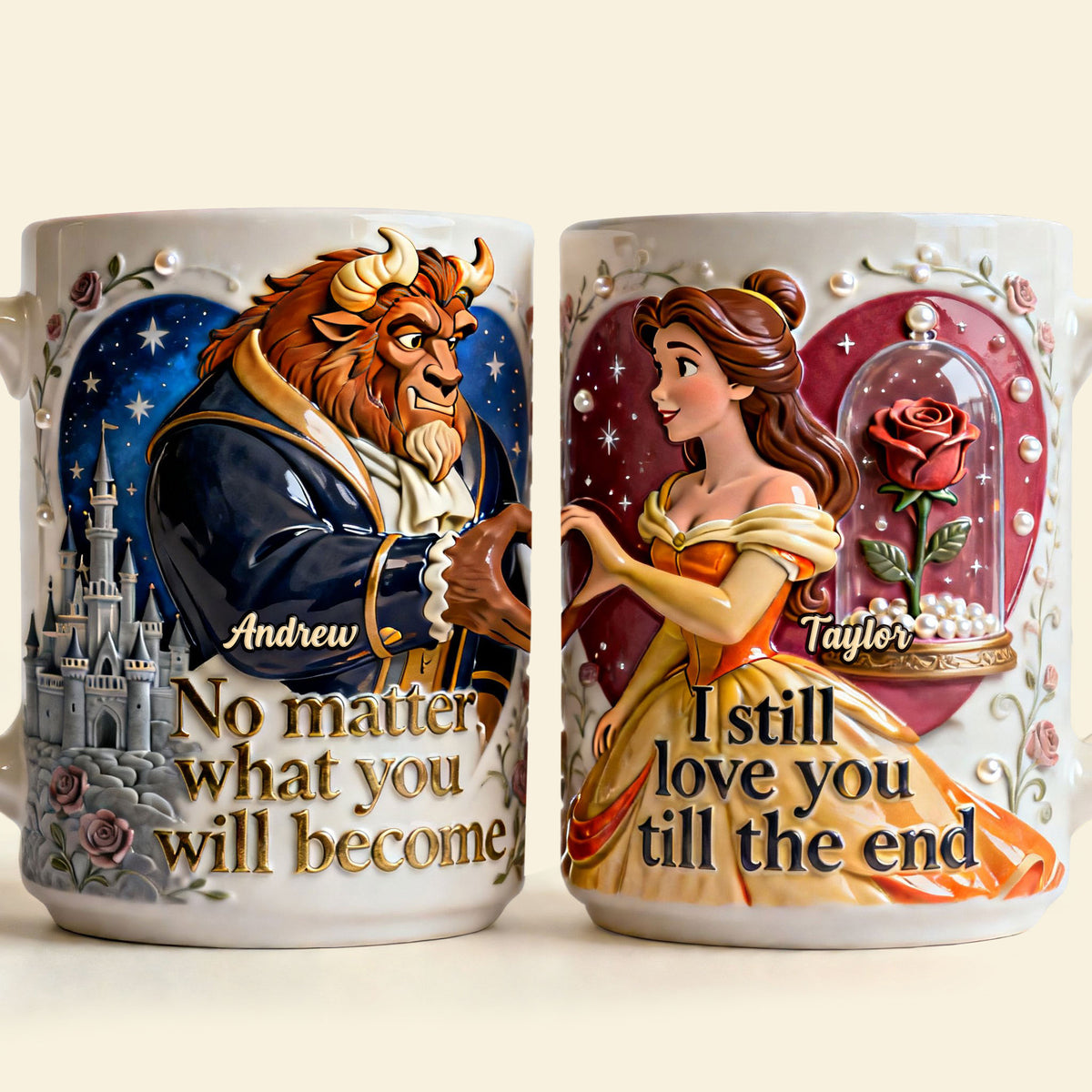 Fairytale Couple Set Coffee Mug - Personalized Gifts For Couple Coffee Mug 05NATI170126-Homacus