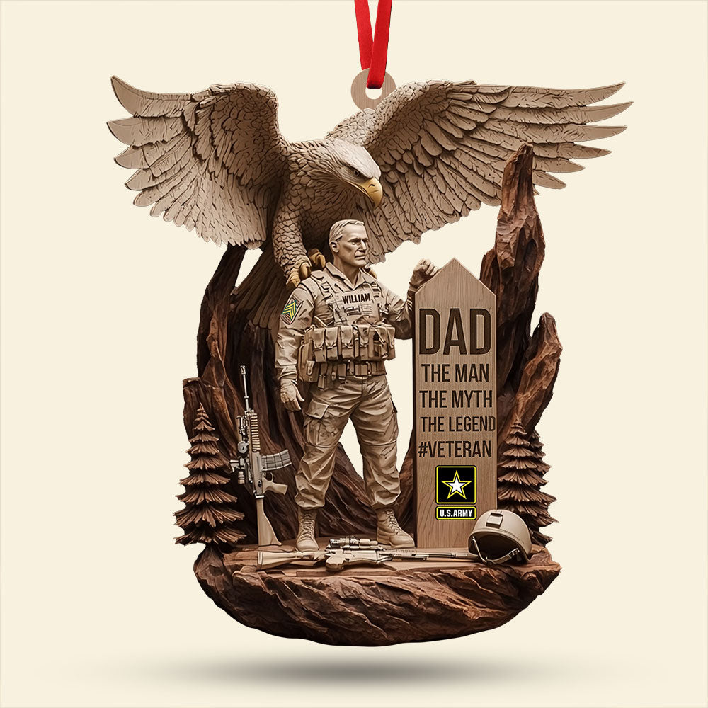 Veteran Ornament - Personalized Gift For Public Service Officer Christmas Ornament 04TGTI301025-Homacus