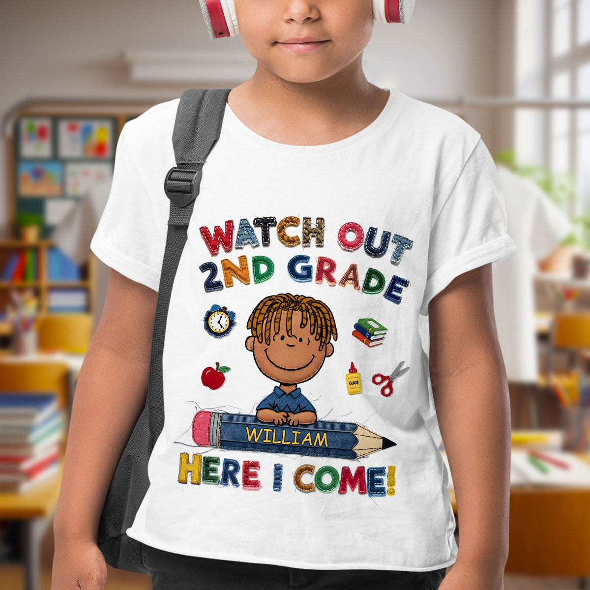 Cute Character Back To School Shirt - Personalized Gifts For Kids 02tgti270625-Homacus