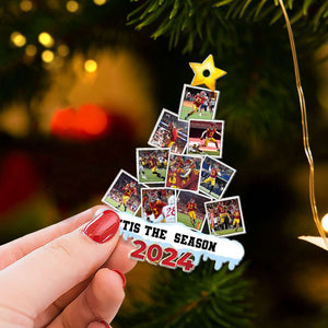 Custom Photo Christmas Gift For American Football Lovers Ornament 02HUTI260924 ct141124-Homacus