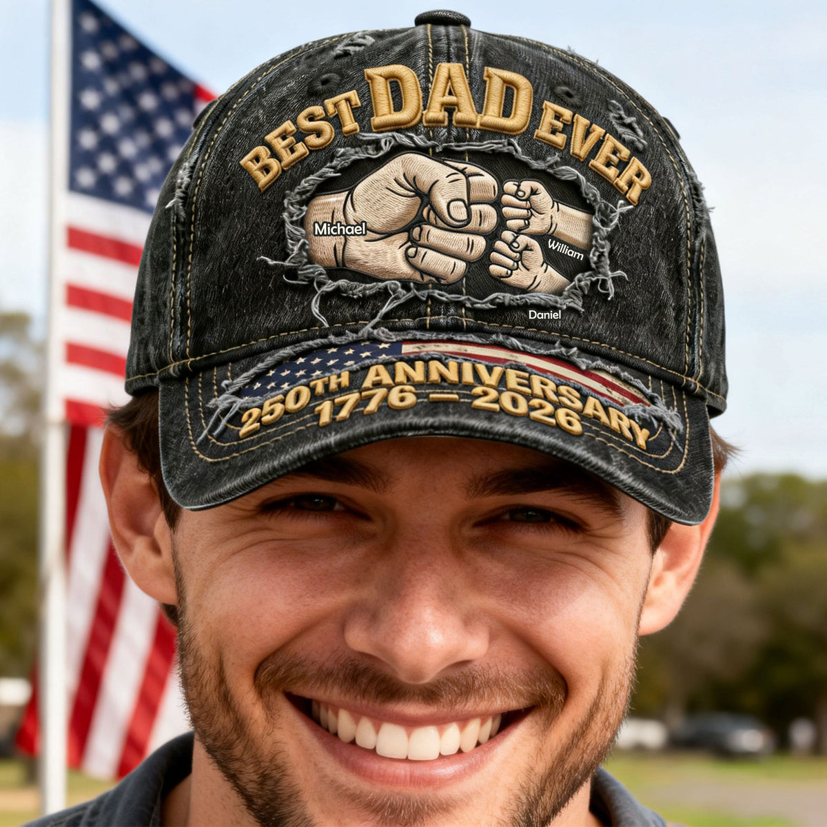 250th Anniversary Classic Cap Personalized Gifts For Dad 05NATI040326-Homacus