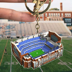 Gift For Football Lover, Personalized Acrylic Keychain, American Football Field Ornament 041qhti041223-Homacus