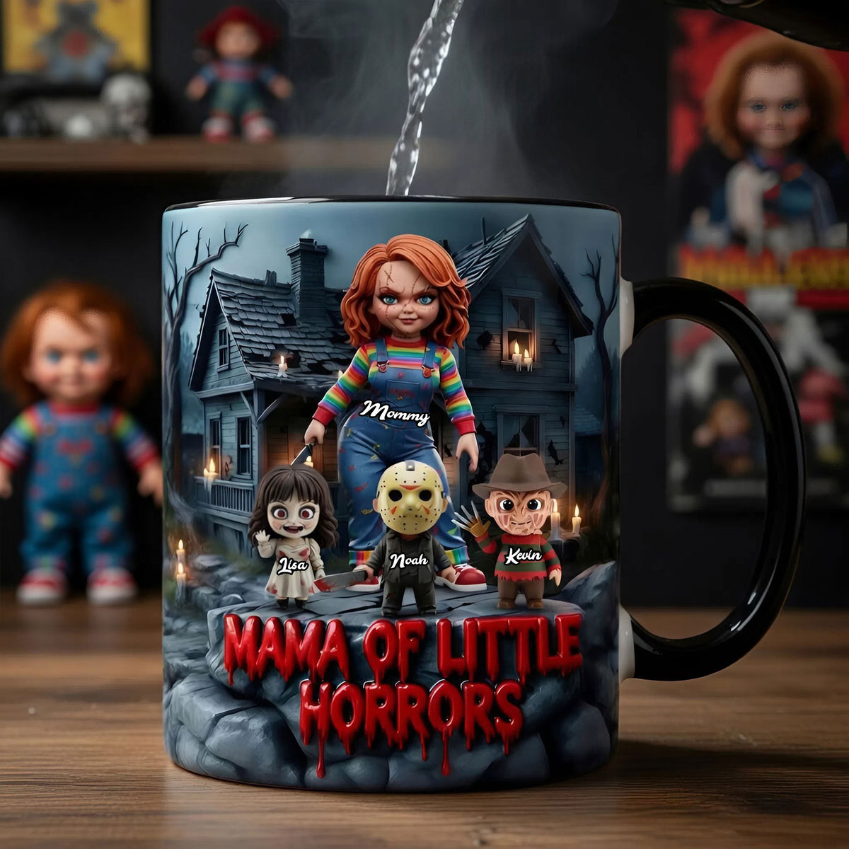 Mama Of Little Horrors Magic Mug - Personalized Gifts For Mom 04TYTI110426-Homacus