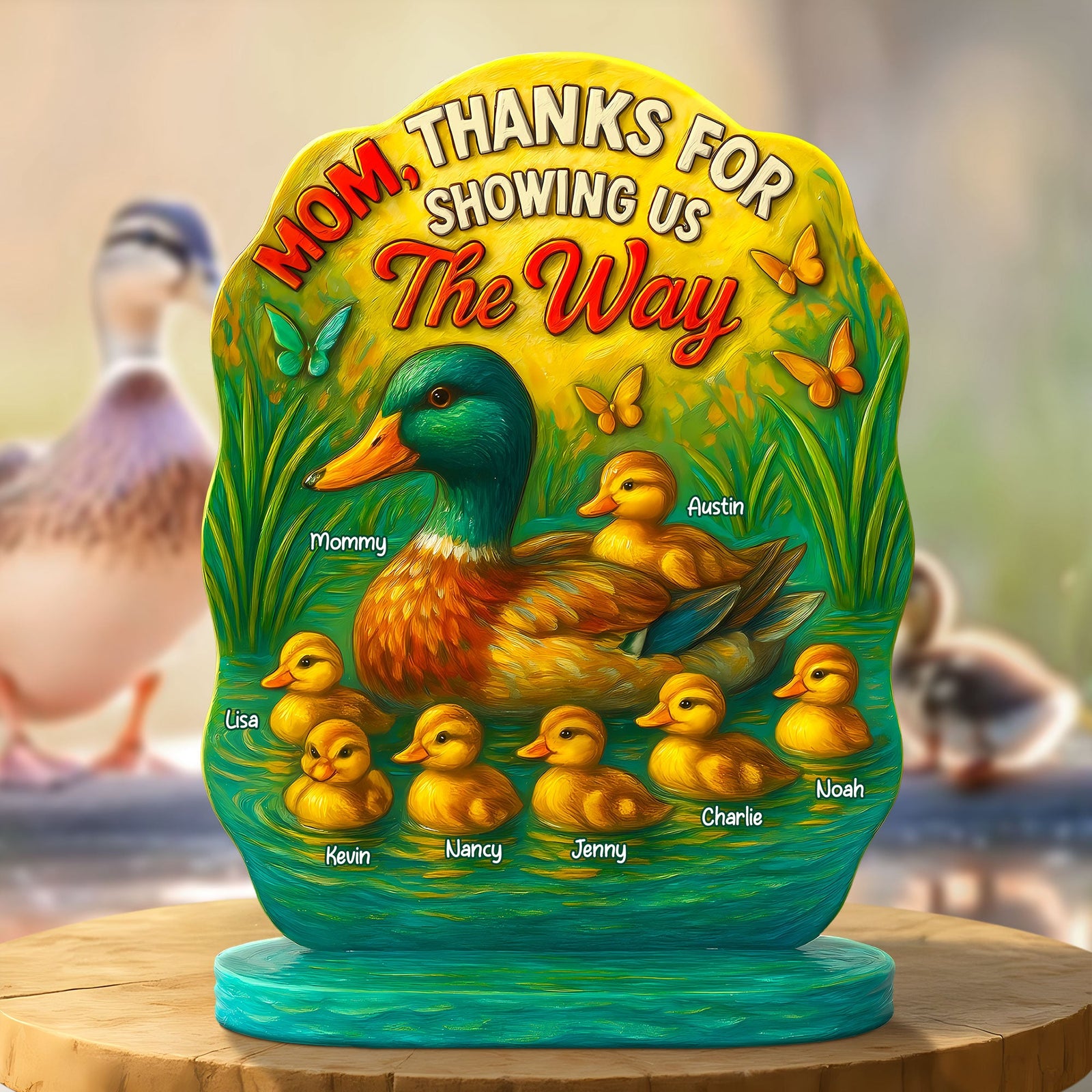 Personalized Gifts For Mom Plaque Thanks For Showing Us The Way-Homacus