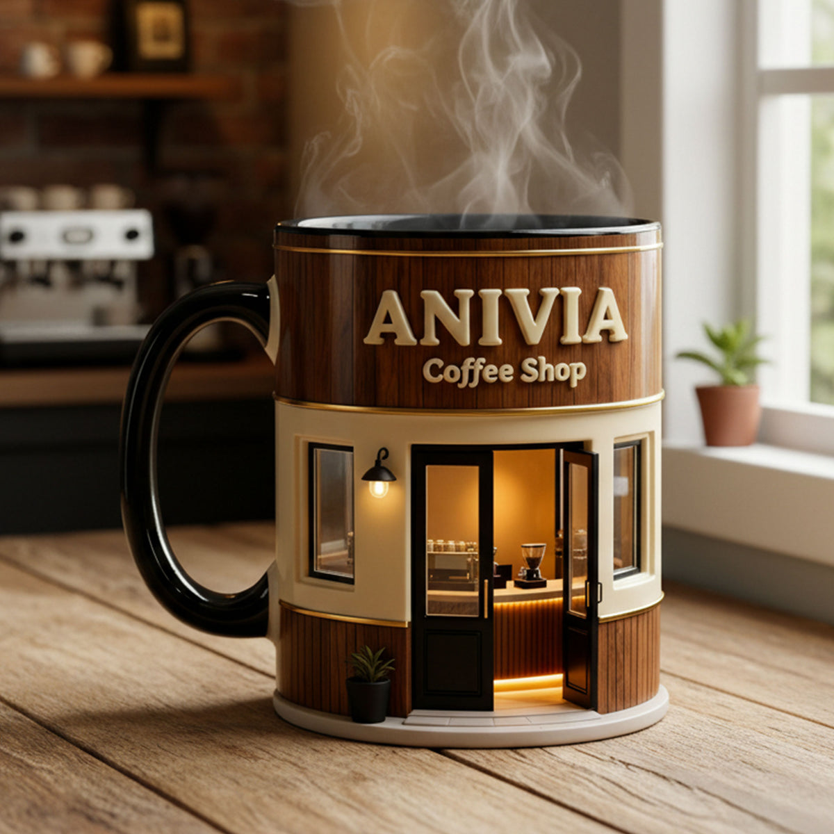 Coffee Shop Theme Coffee Accent Mug - Personalized Gifts For Coffee Addict Coffee Mug 04KITI230126-Homacus