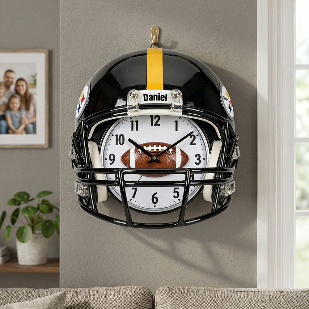 Helmet Hanging Wall Clock - Personalized Gifts For Sport Lovers 168nati080626-Homacus