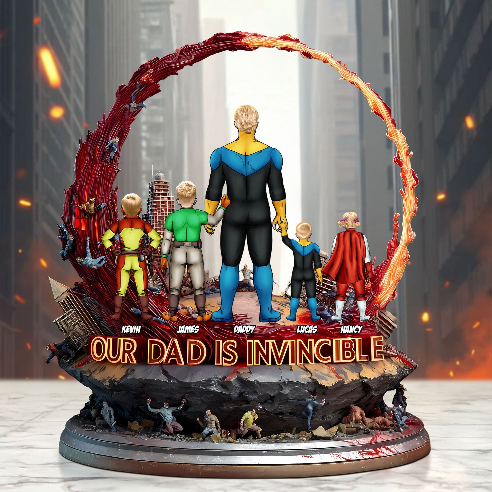 Super Dad Plaque - Personalized Gifts For Dad 05tgti140525hg-Homacus