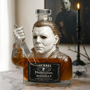 Horror Glass Whiskey Bottle - Personalized Gifts For Horror Lovers 05ohti220825-Homacus