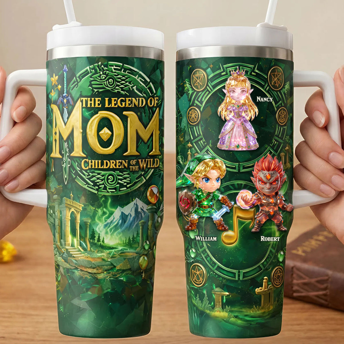 Mom Adventure 40oz Tumbler – Personalized Fantasy Mother's Day Gifts 02ohti180326-Homacus