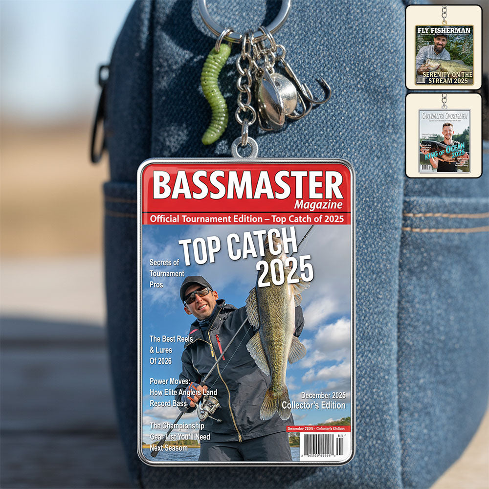 Custom Photo Fishing Lover Keychain - Personalized Gifts For Fishing Lover Keychain 01HYTI061125-Homacus
