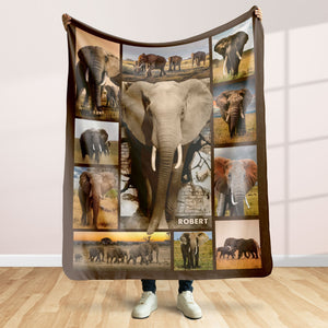 Personalized Gifts For Elephant Lover Blanket 011qhti311224-Homacus