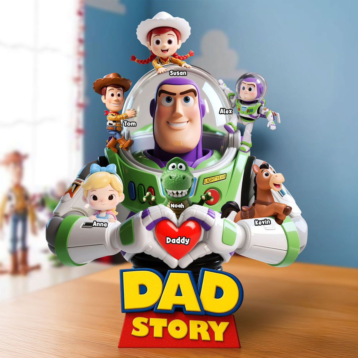 Dad Story Plaque - Personalized Christmas Gifts For Dad 04nati200525-Homacus