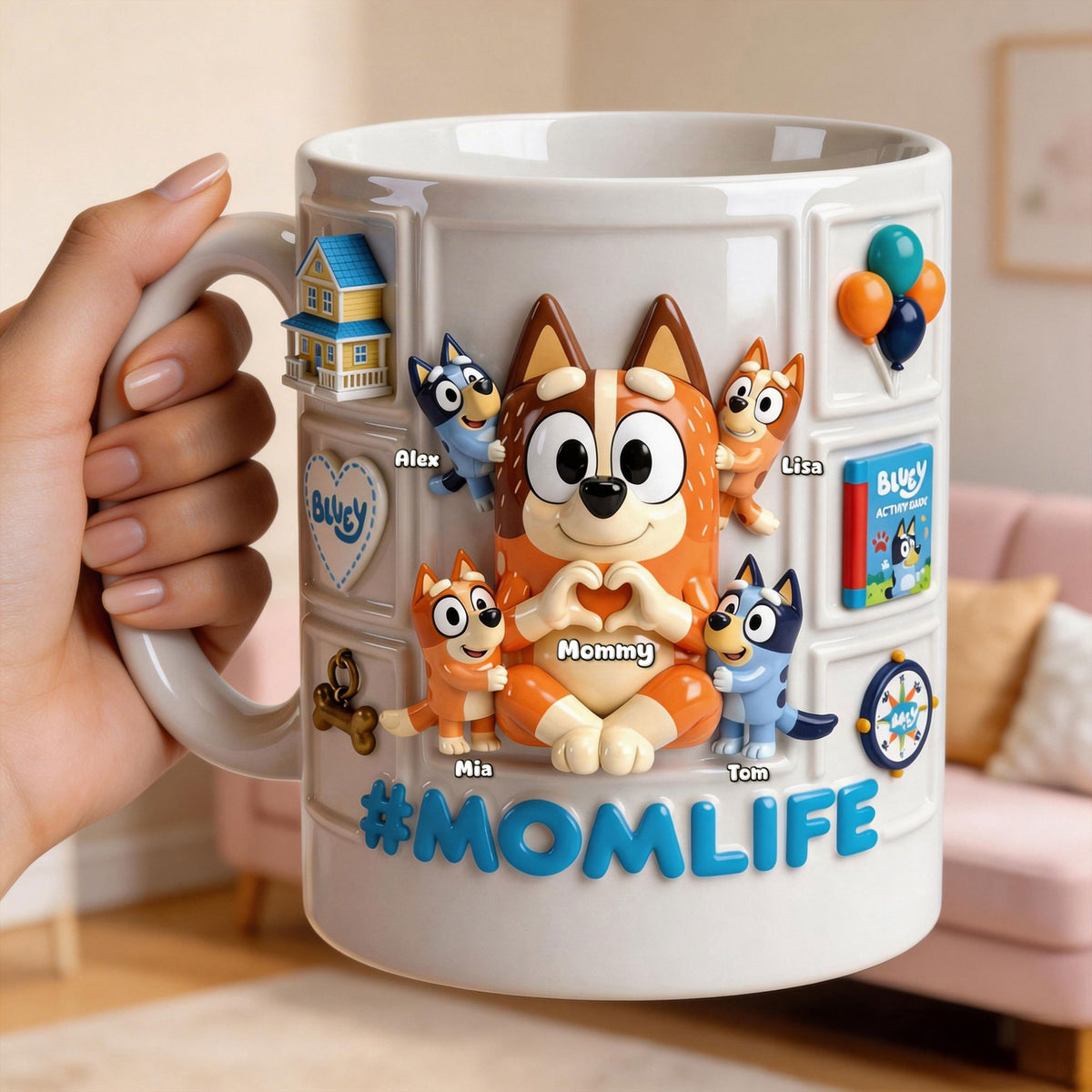 Mom Life Coffee Mug - Personalized Mother's Day Gifts 01ohti270326-Homacus