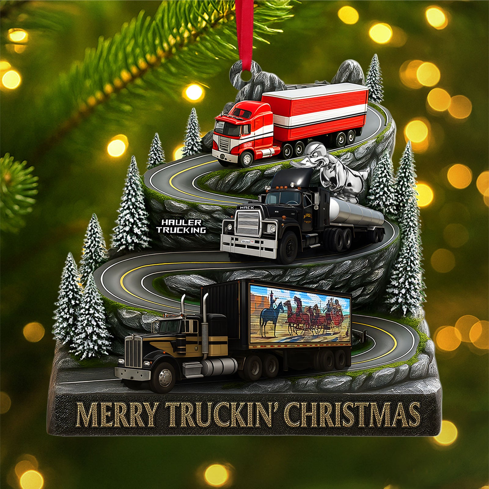 Classic Trucks Christmas Ornament, Personalized Gifts For Truckers 02qhti150925-Homacus