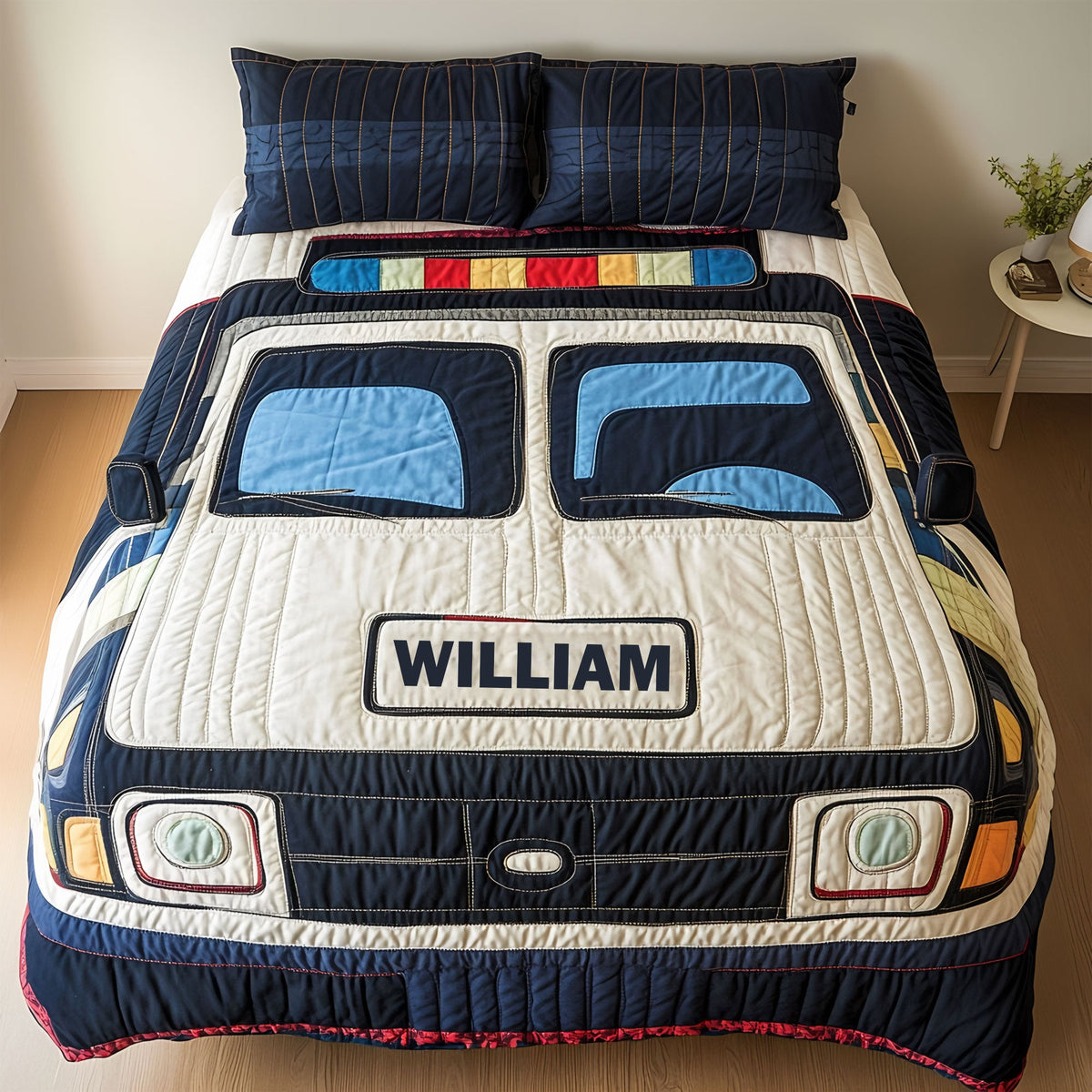 Police Car Quilt Bedding Set - Personalized Gifts For Police Officer 01tgti120725-Homacus