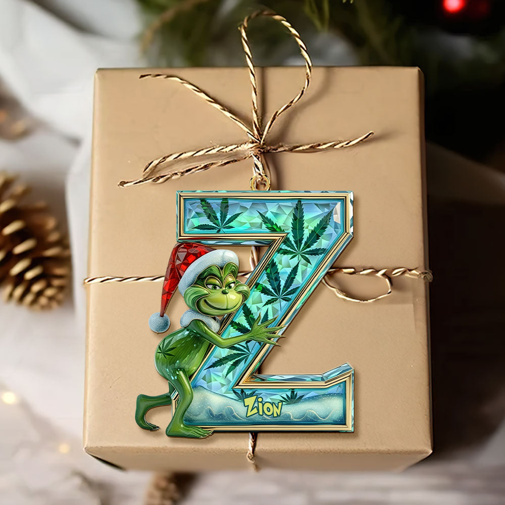 Funny Green Guy Ornament - Custom Letter Gifts For Loved Ones 01tgti180925-Homacus