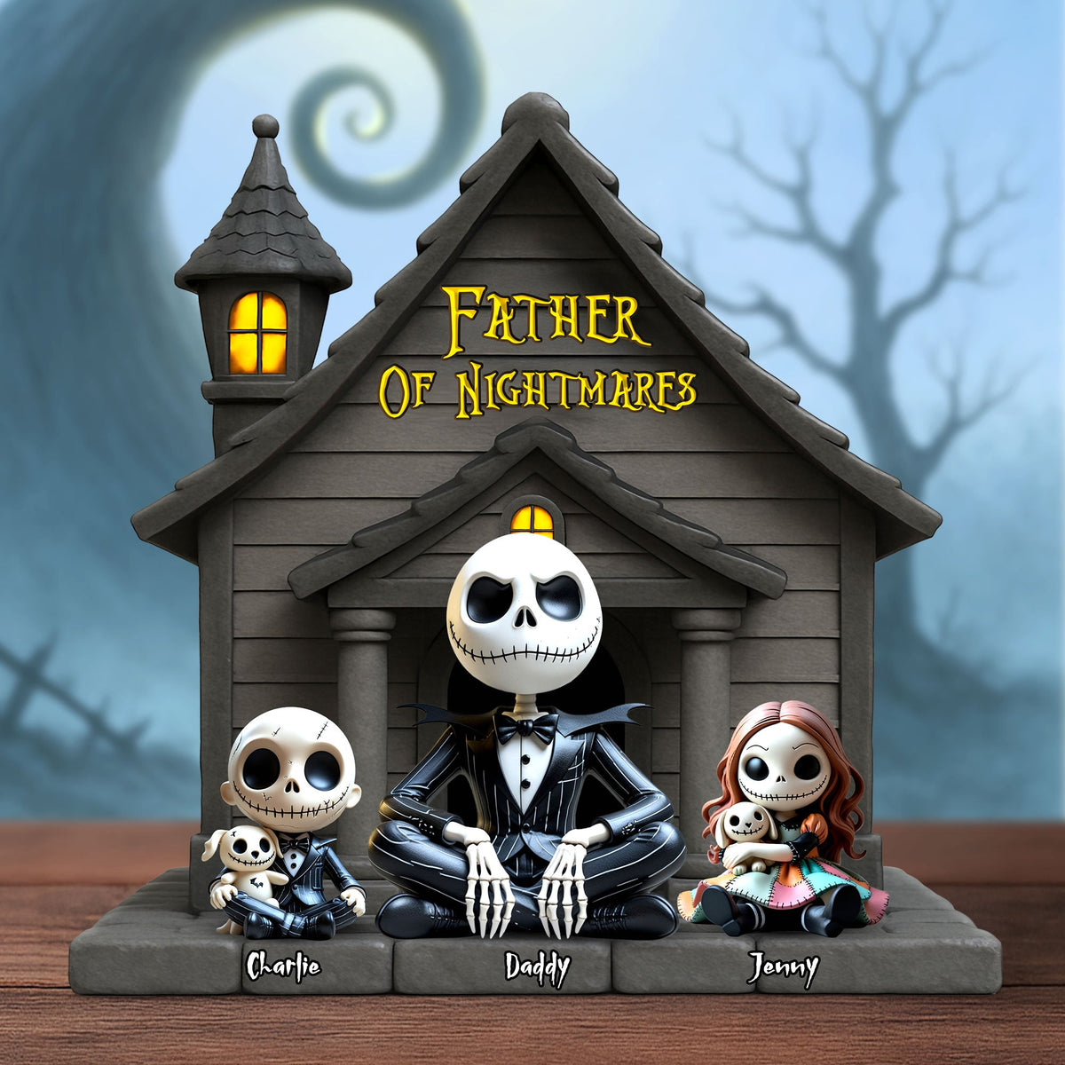 Nightmare Dad Plaque - Personalized Gifts For Dad 05nati030525-Homacus