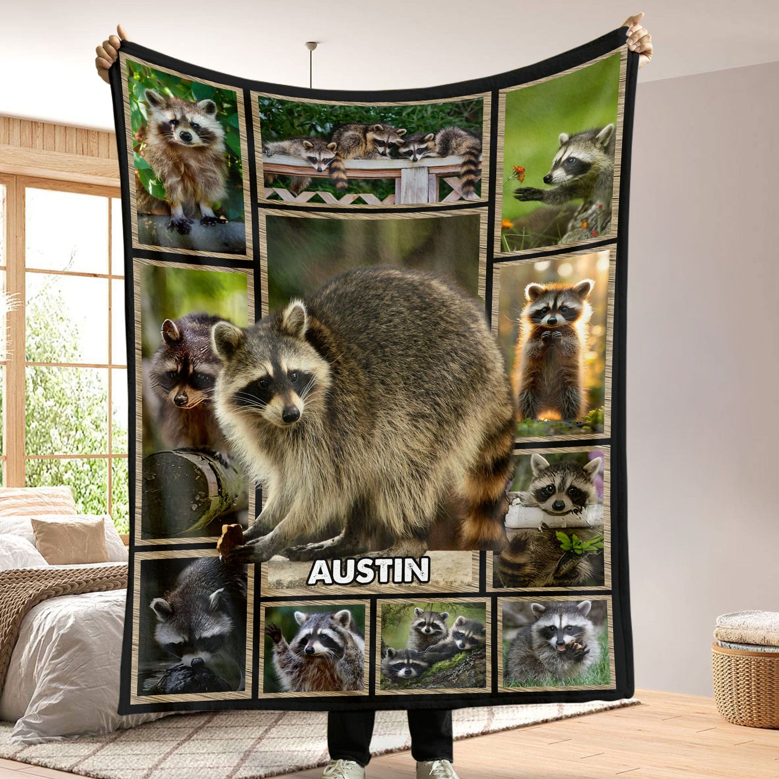 Personalize Gifts For Raccoon Lover Blanket 031qhti030125-Homacus