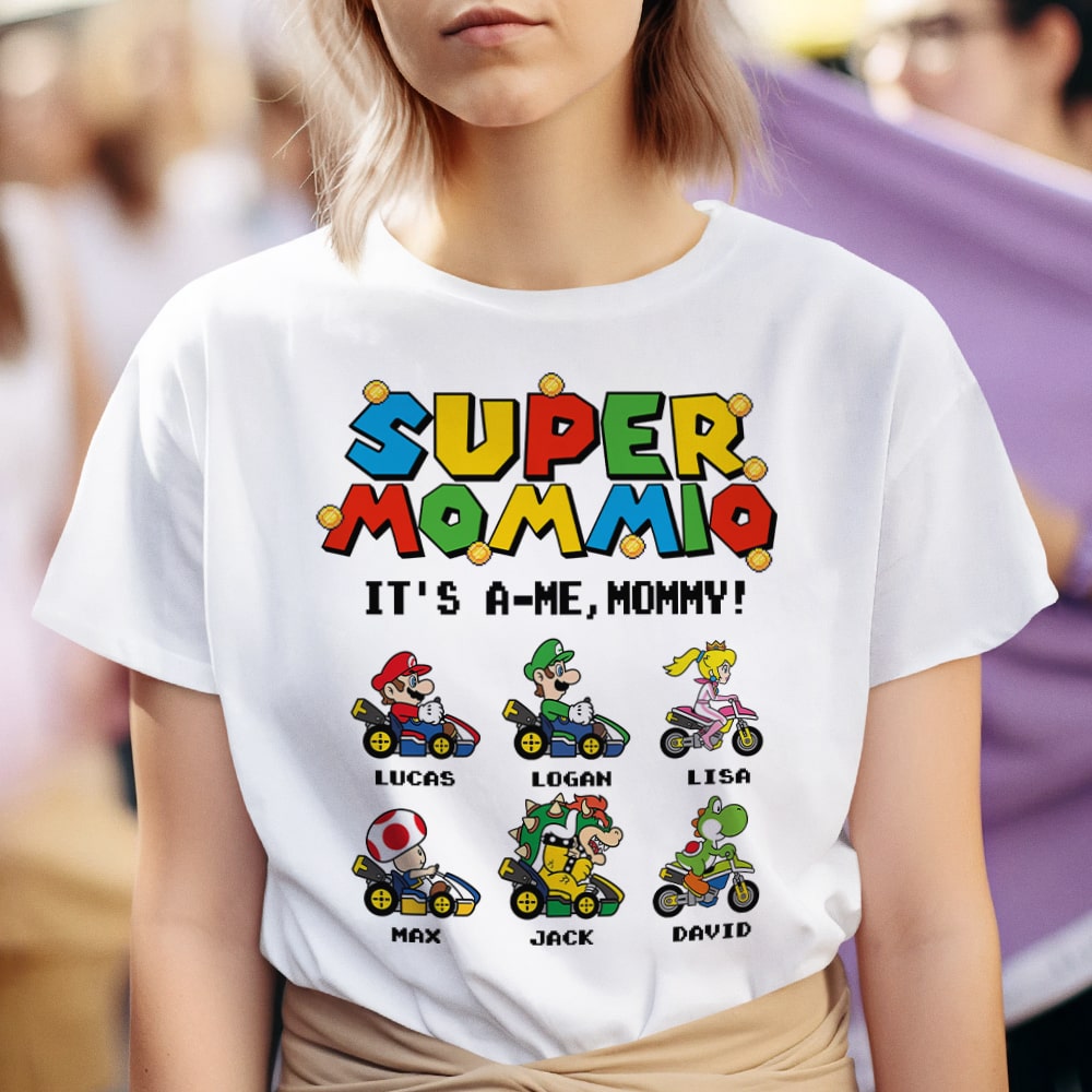 Personalized Gifts For Mother Shirt It's A-Me, Mommy 02NATI180324-Homacus