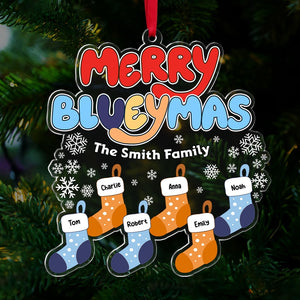 Personalized Gifts For Family Christmas Socks Ornament 06xqti301024-Homacus