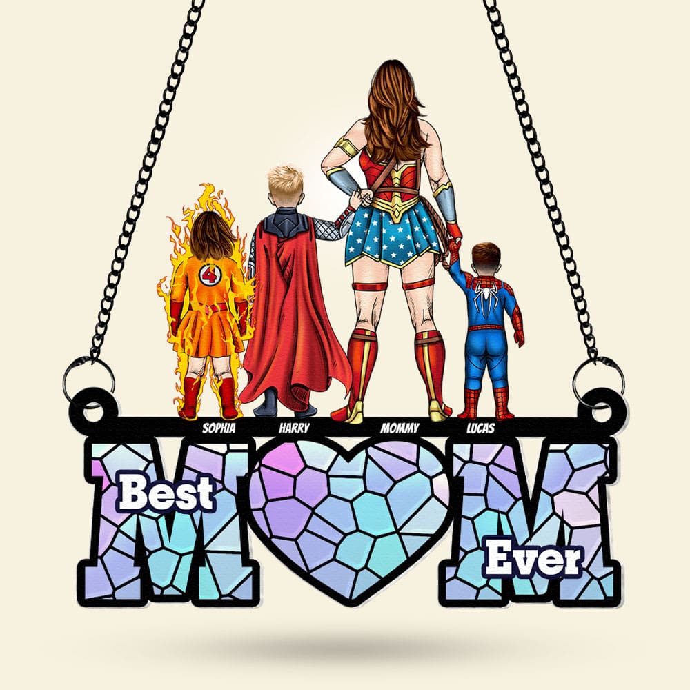 Personalized Gifts For Mom Suncatcher Ornament 02ohti240424pa-Homacus