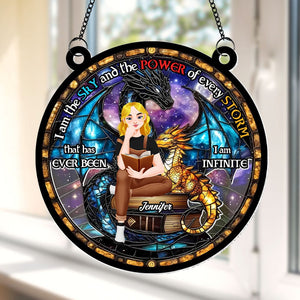 Personalized Gifts For Book Lover Suncatcher Ornament 03kati110125pa-Homacus