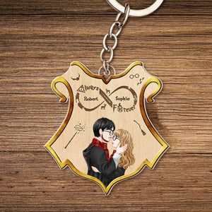 Personalized Gifts For Couple Keychain Always & Forever 03QHTI060224PA-Homacus