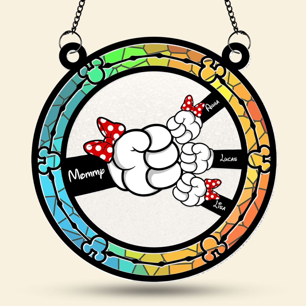 Personalized Gifts For Mom Suncatcher Ornament Mommy Mouse 05ohti190225-Homacus