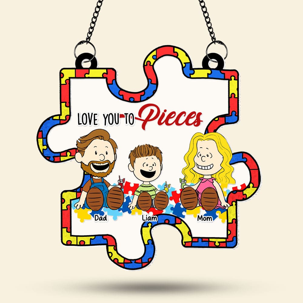 Personalized Gifts For Autism Family Suncatcher Ornament 01kati240225pa-Homacus