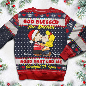 Personalized Gifts For Couple Ugly Sweater 02acti071024hg-Homacus