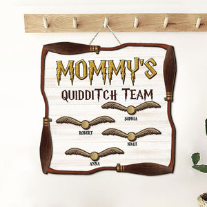 Personalized Gifts For Mothers Wood Sign Mommy's Team 02OHTI050224-Homacus