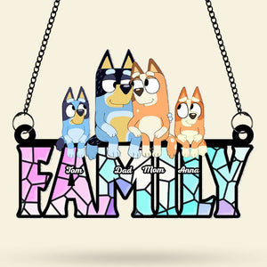 Personalized Gifts For Family Suncatcher Window Hanging Ornament 05OHTI040524-Homacus