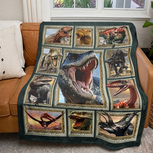 Personalized Gifts For Dinosaur Lover Blanket 03qhti271224-Homacus