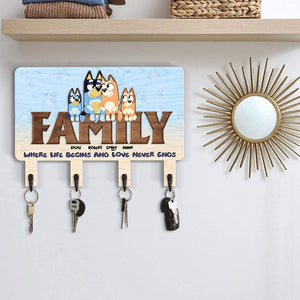 Personalized Gifts For Family Wood Key Hanger 01ohti290524-Homacus