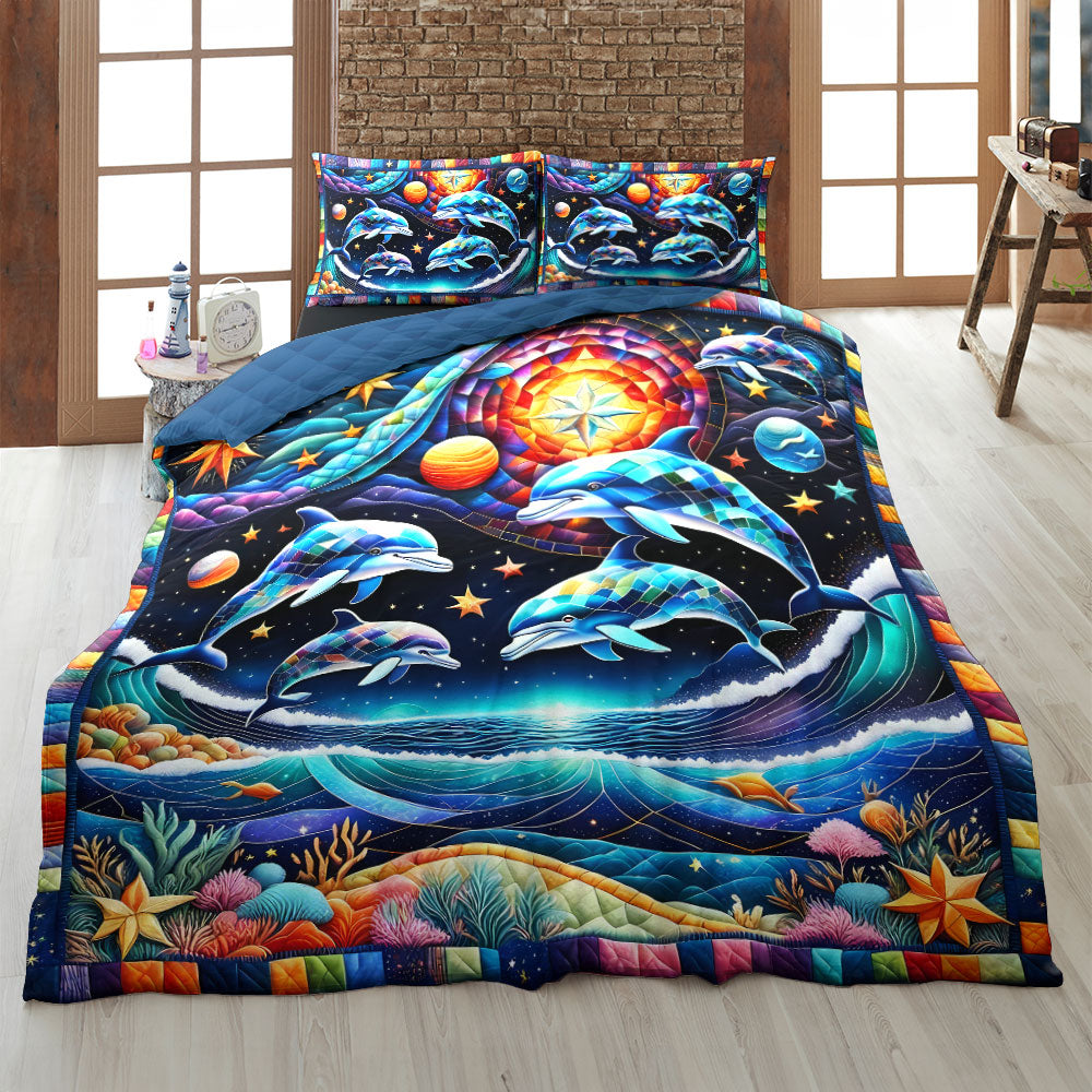Gifts For Dolphin Lover Quilt Bed Set 044huti220125-Homacus