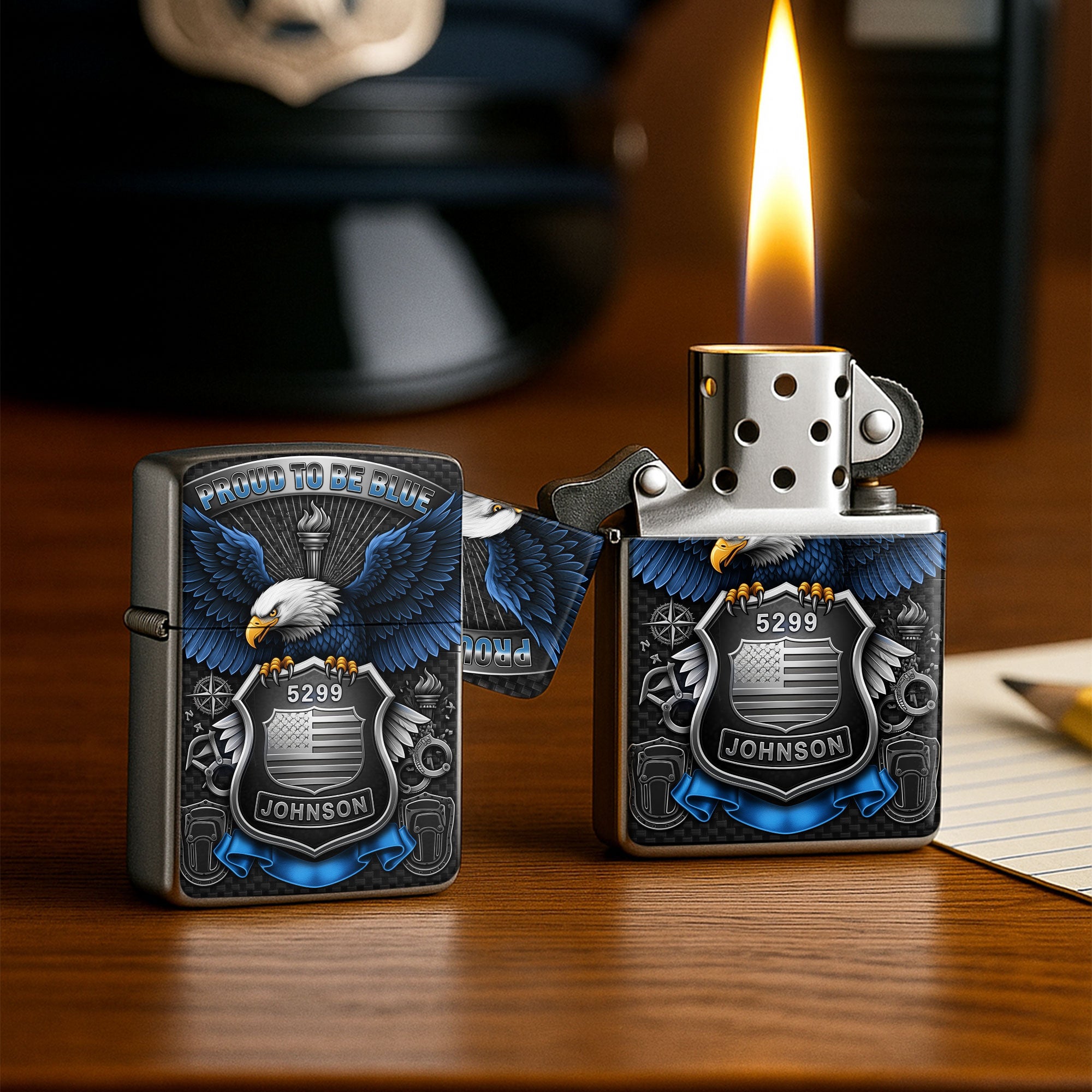 Police Lighter - Personalized Gifts For Police Officer 05tgti180825-Homacus