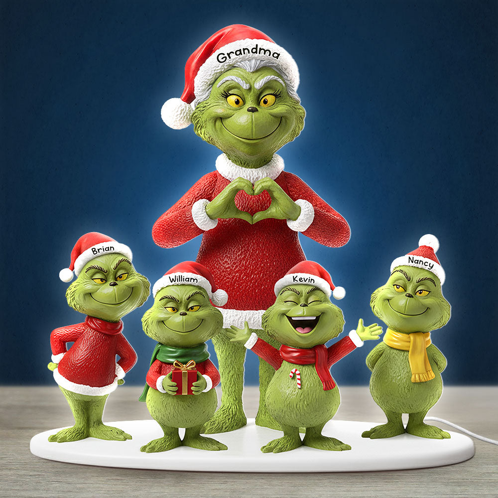 Grandma Green Monster Kids Light Box - Personalized Gifts For Grandma Christmas Acrylic Light Box 06NATI311025-Homacus