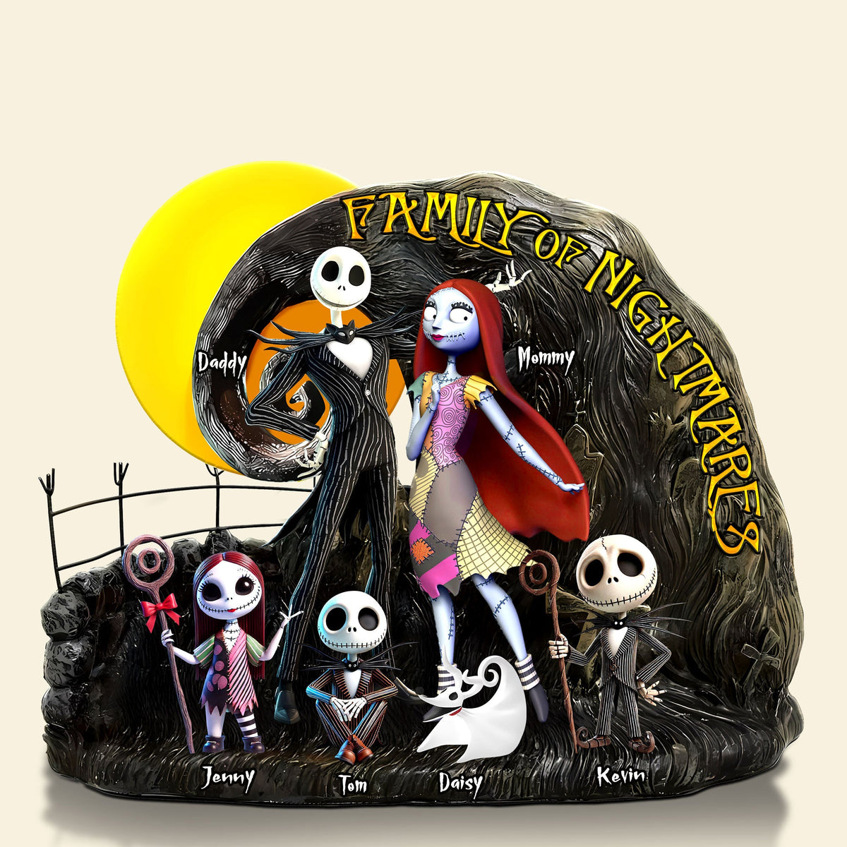 Horror Family Plaque - Personalized Gifts For Family 05ohti160425-Homacus