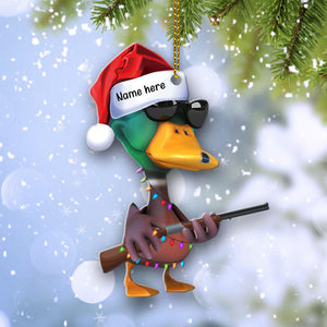 Personalized Gifts For Hunting Lovers Christmas Ornament Hunting Duck 09qhqn0610-Homacus