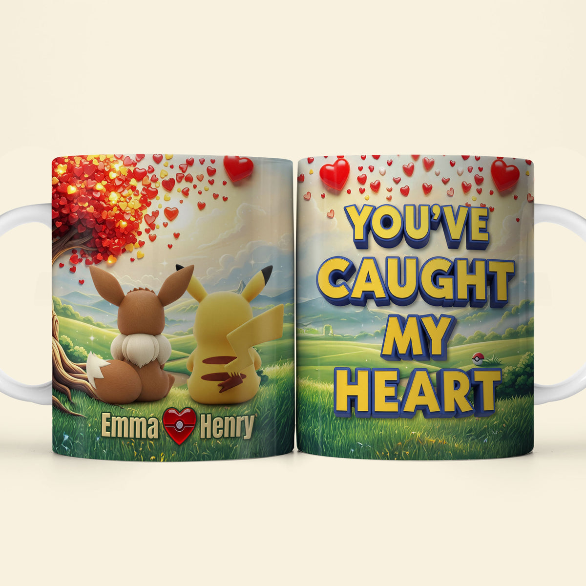 Cute Backview Couple Coffee Mug - Personalized Gifts For Couple 04ohti300725-Homacus