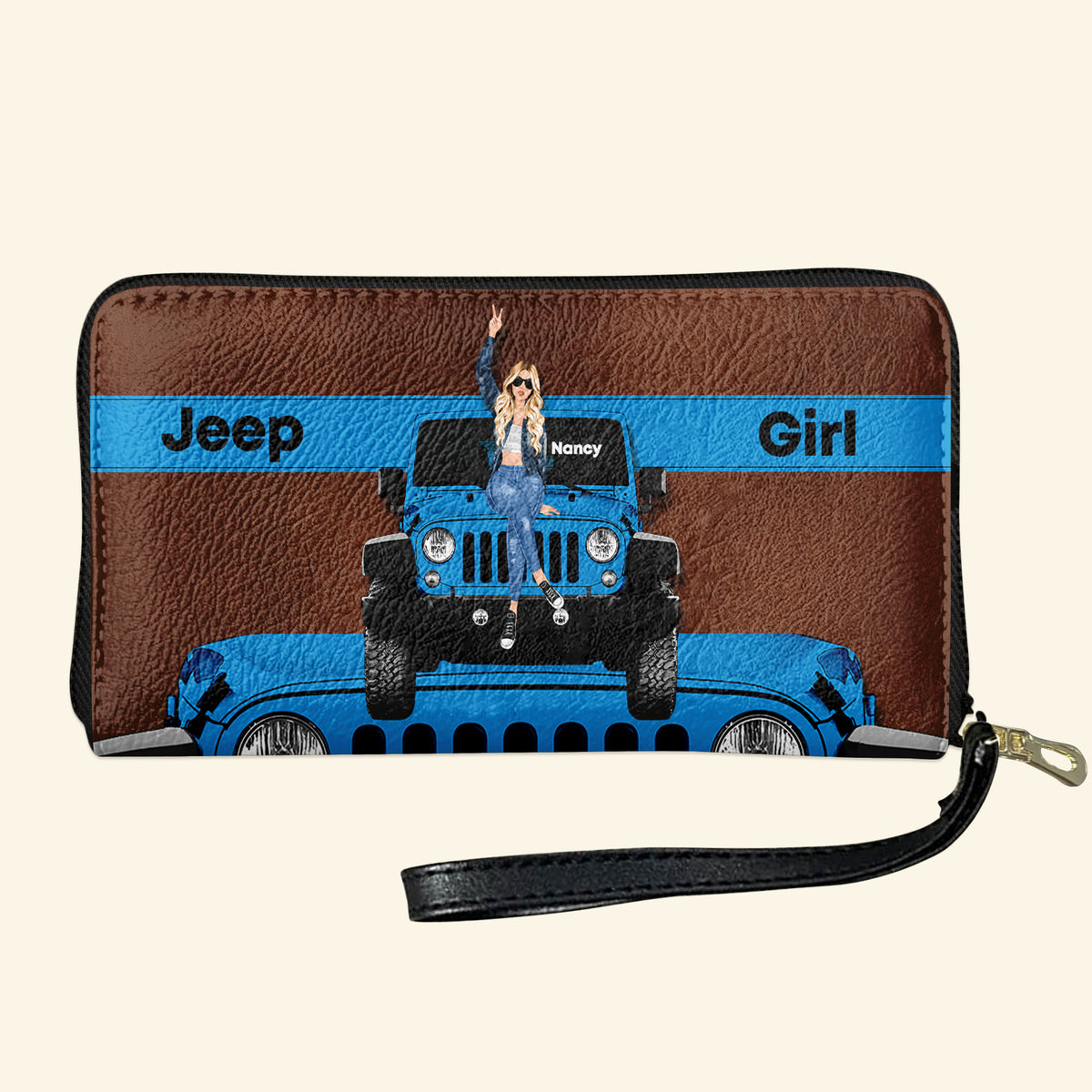 Personalized Gifts For Off Road Lover Twill Faux Leather Wallet 01kati100325-Homacus