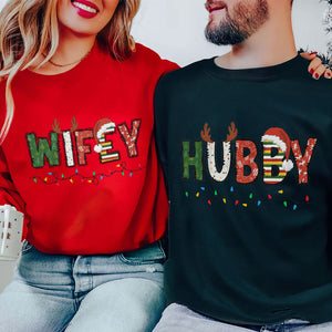 Husband and Wife Matching Christmas Shirts 181acti260824-Homacus