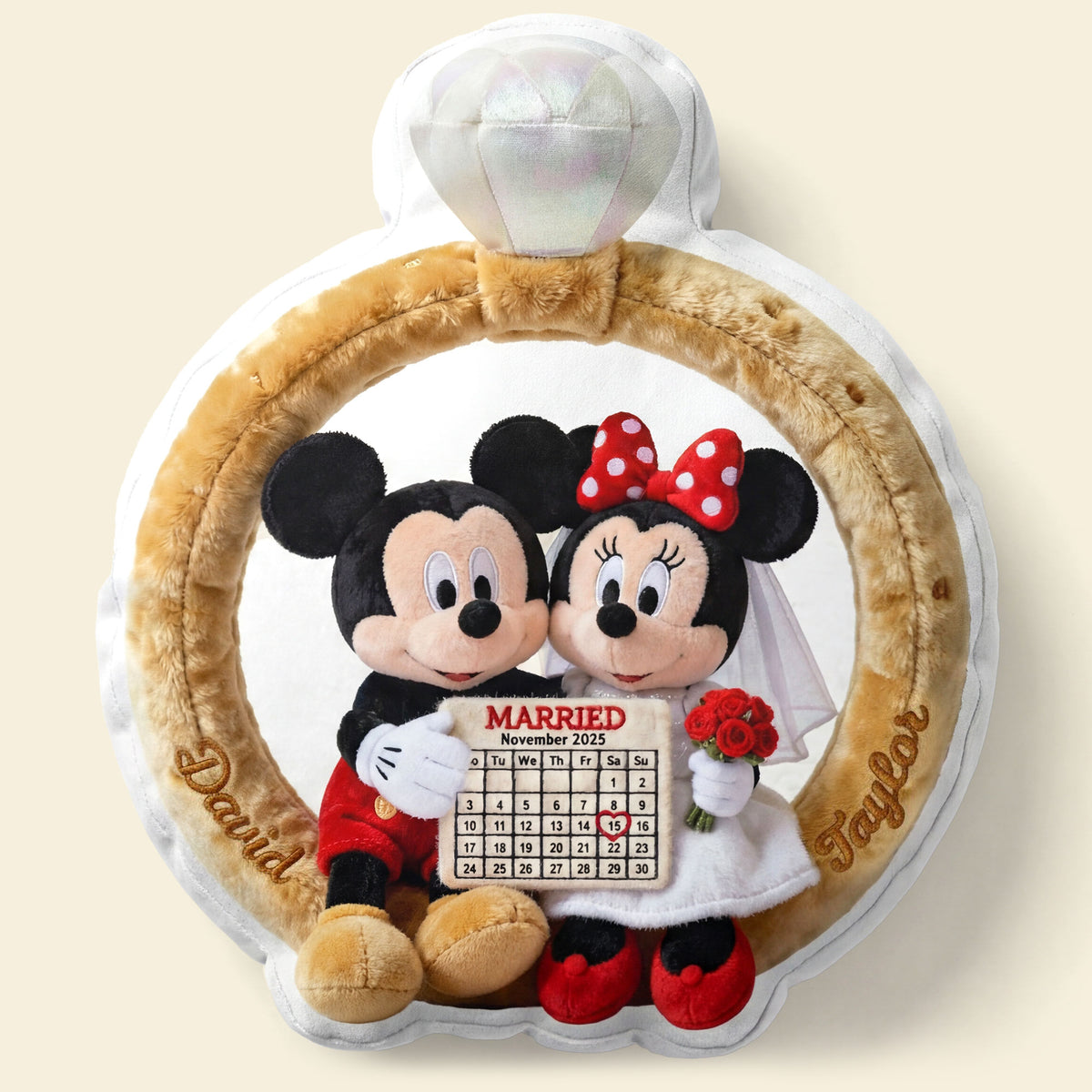 Wedding Couple Custom Shape Pillow - Personalized Gifts For Couples 05ohti101225-Homacus