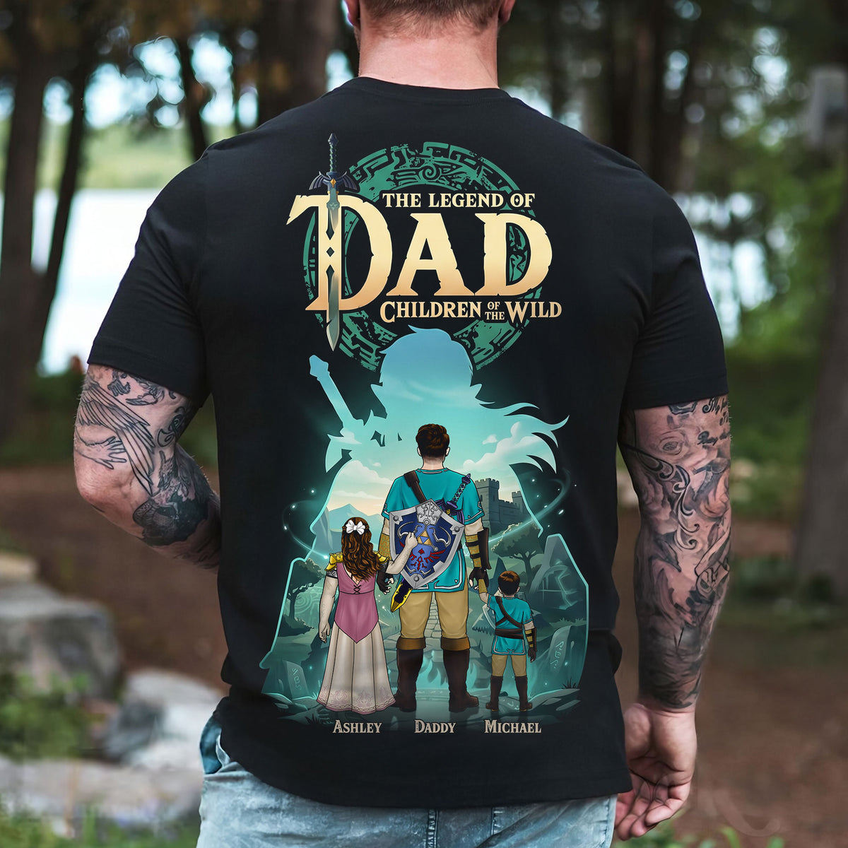 The Legend Of Dad Shirt - Personalized Father's Day Gifts 02NATI040526-Homacus