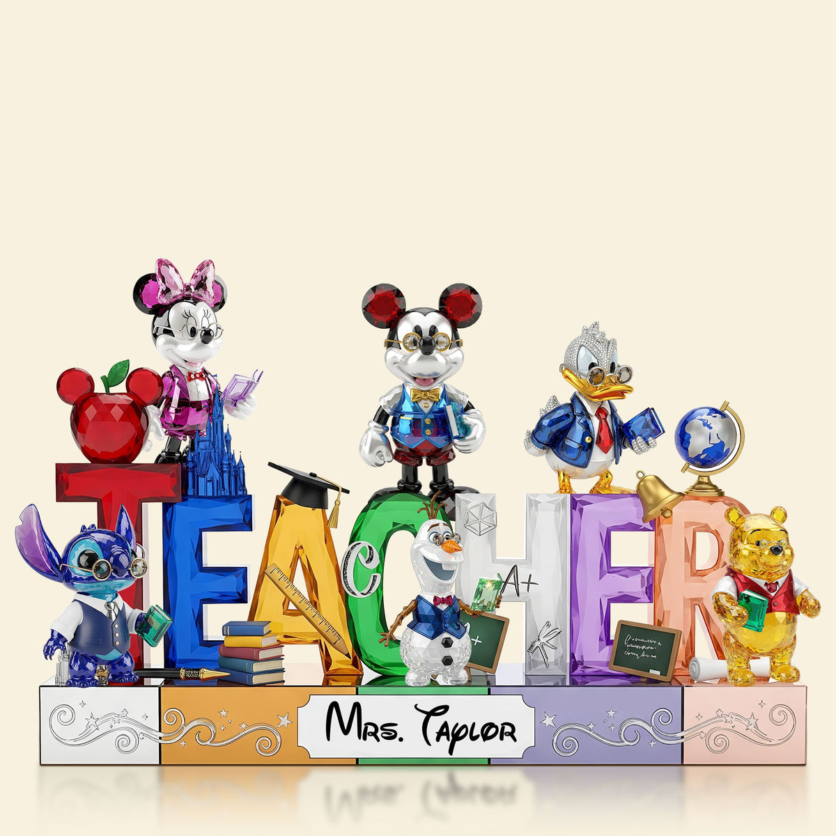 Cute Cartoon Teacher Plaque - Personalized Gifts For Teacher 01ohti280525-Homacus