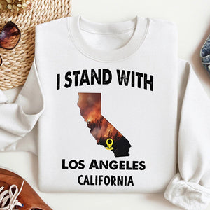 Pray For California Strong Shirt I Stand With Los Angeles California-Homacus