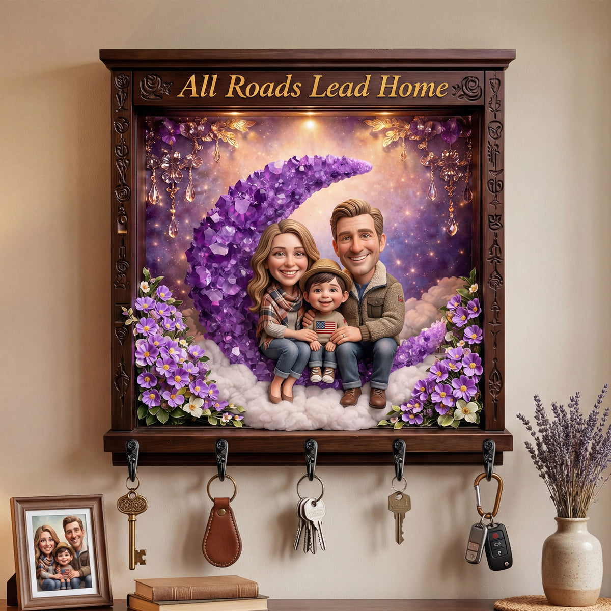 Custom Photo Acrylic Key Hanger - Gifts For Family 05tyti300326-Homacus